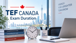 TEF Canada exam duration and test timing