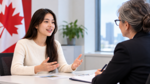 TEF Canada speaking test Sections A and B